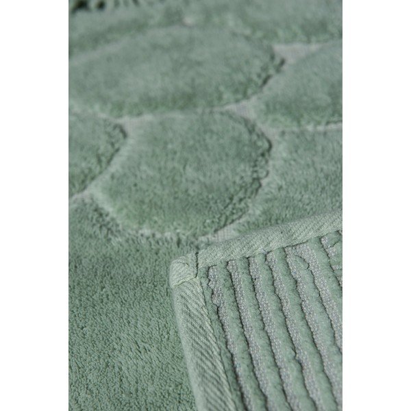 Sada 2 zelených bavlněných koupelnových předložek Confetti Bathmats Stone Mint-image-1