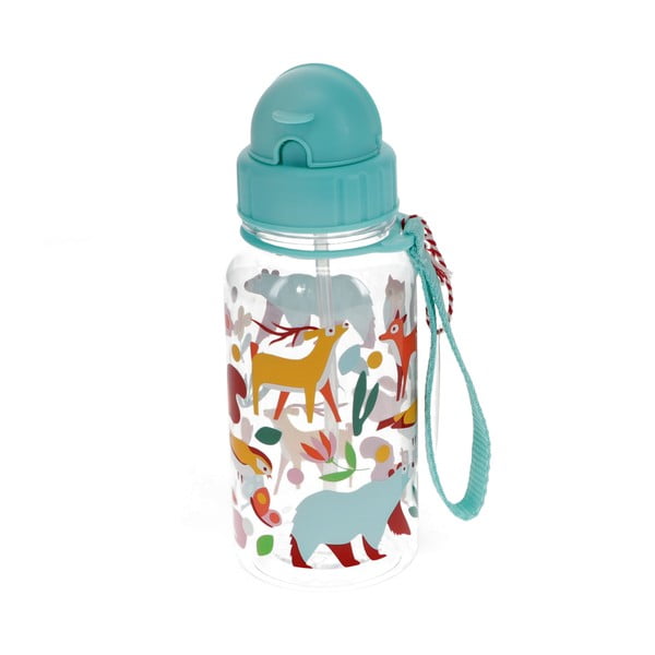 Светлосиня тританова детска бутилка 500 ml Woodland – Rex London