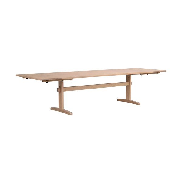 Сгъваема маса за хранене с плот от дъб 240x95 cm Westville - Rowico-image-4