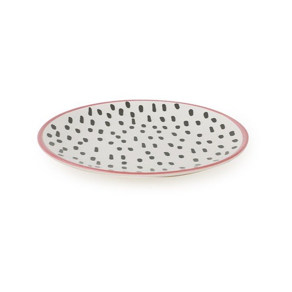 Комплект от 6 керамични десертни чинии, 20 см Brush Dots - My Ceramic-image-2