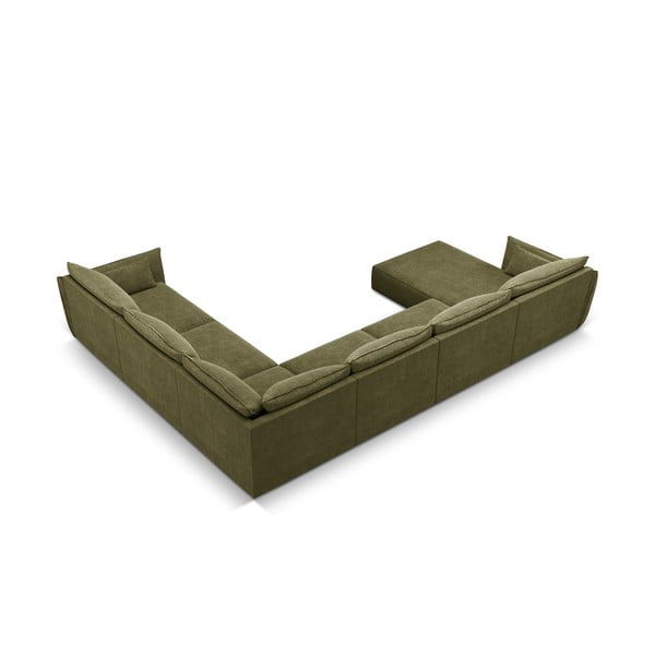 Зелен ъглов диван (десен ъгъл) Vanda - Mazzini Sofas-image-3