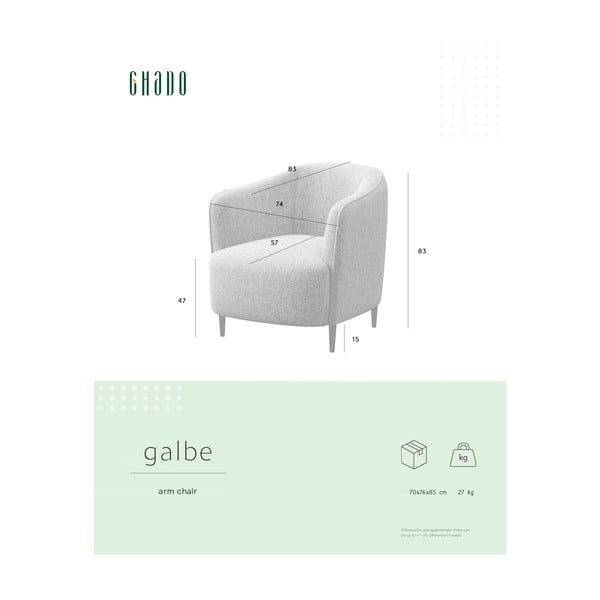 Розово кресло Galbe – Ghado-image-4