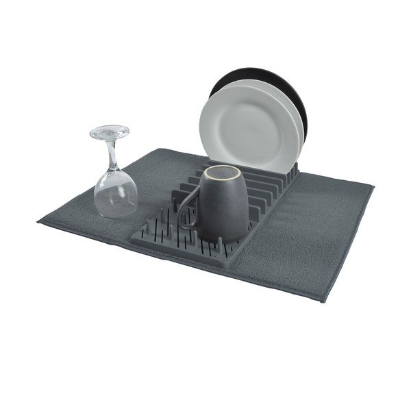 Сива пластмасова тавичка за оттичане за съдовете 50x38 cm – Homéa-image-1