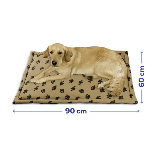 Светлокафяво памучно легло за кучета 60x90 cm - Maximex-image-2
