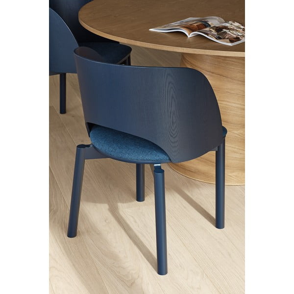 Син тапициран трапезен стол Dam – Teulat-image-4