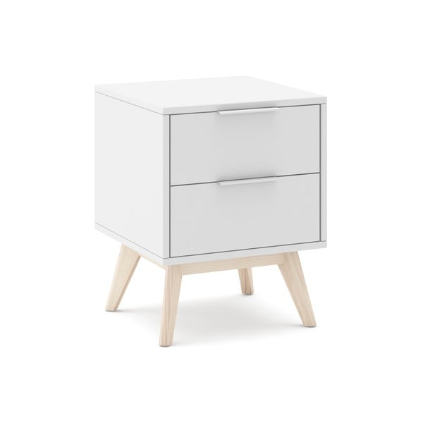 Бяло нощно шкафче Campus - Marckeric-image-2