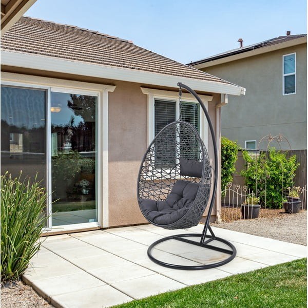 Черен градински висящ стол Costelo - Bonami Selection-image-1