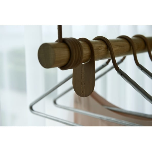 Стенна закачалка от масивен дъб в естествен цвят 80 cm Swing M – LIND DNA-image-3