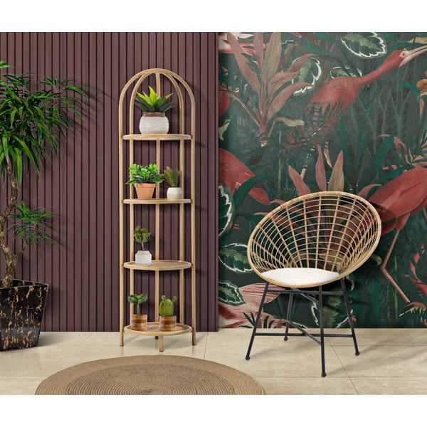 Метален трапезен стол в естествен цвят Panama - Mauro Ferretti-image-1