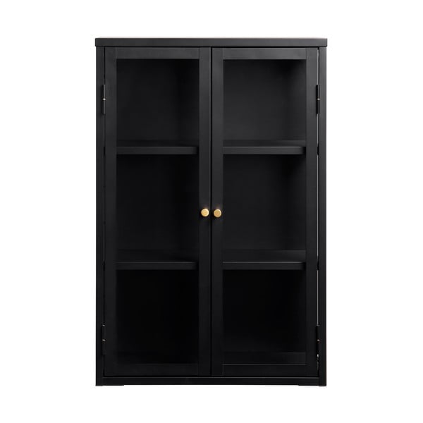 Черен метален шкаф 60x90 cm Carmel - Unique Furniture