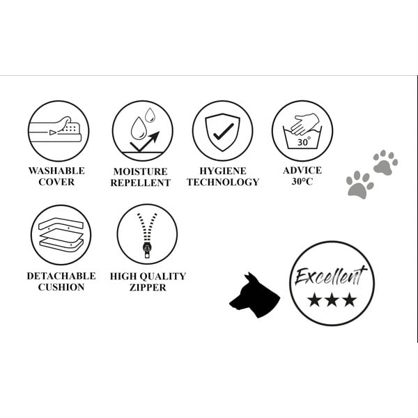 Тъмносив калъф за кучешка седалка 90x80 cm - Madison-image-4