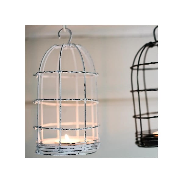Lucerna Bird Cage Light 26 cm, bílá