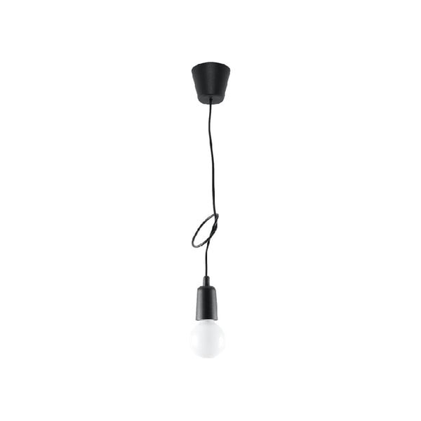 Черна висяща лампа 9x9 cm Rene - Nice Lamps