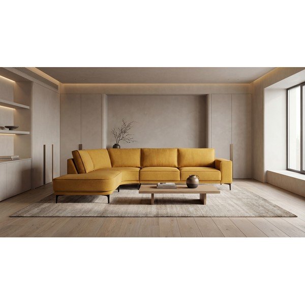 Ъглов диван горчица (ляв ъгъл) Copenhagen – Scandic-image-1