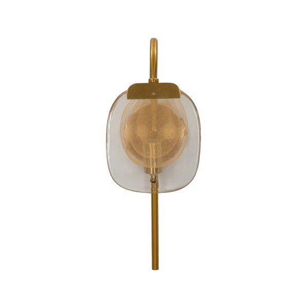Стъклена стенна лампа  в златист цвят Softy – Mauro Ferretti
