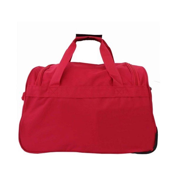 Červená cestovní taška na kolečkách Hero Roulette, 65 l-image-1