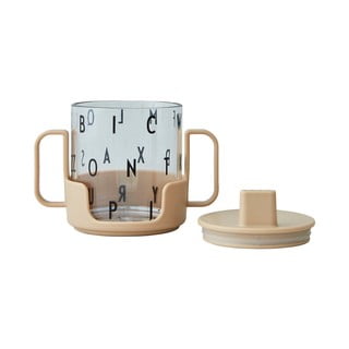 Бежова детска чаша Grow With Your Cup Grow with Your Cup - Design Letters