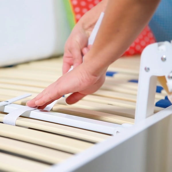 Преграда за легло в бяло и бежово 135 см - Roba-image-3