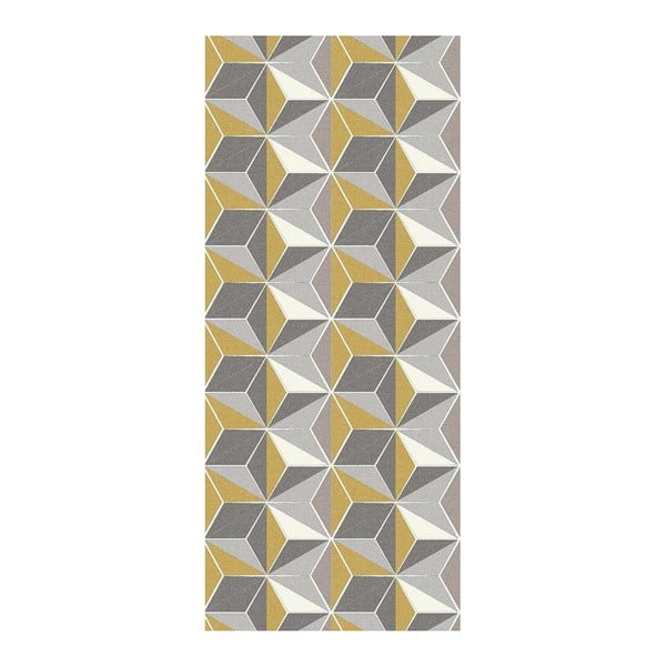 Кубчета Охра сив и жълт мокет, 60 x 240 cm - Floorita