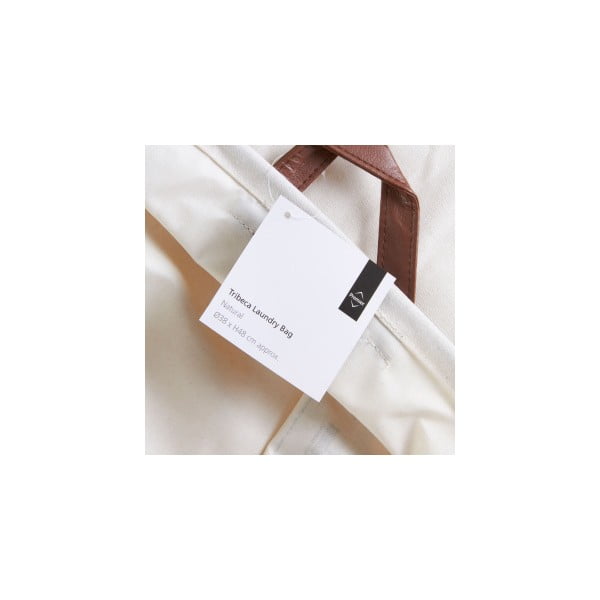 Bílý koš na prádlo s popiskem Premier Housewares Tribeca, 54 l-image-1