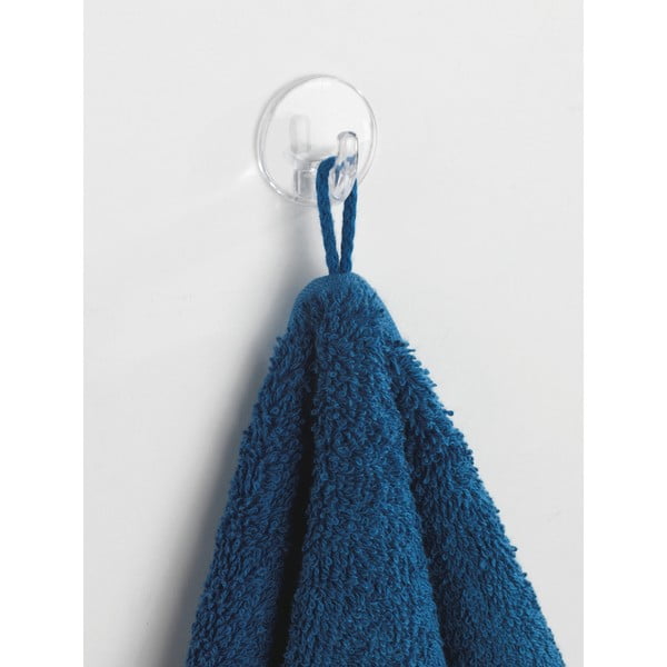 Комплект от 3 прозрачни самозадържащи се куки Round - Wenko-image-1