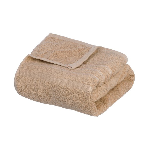 Бежова памучна хавлиена кърпа от тери 70x140 cm Simple – Casa Selección