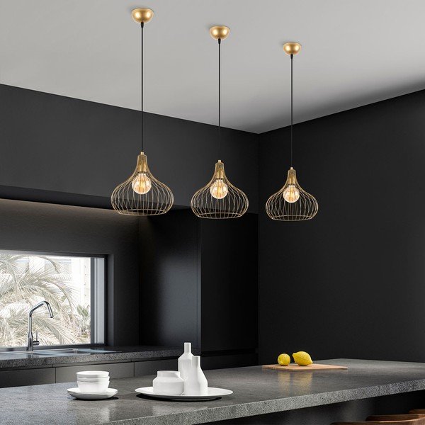 Висящо осветително тяло с метален абажур ø 22 cm Teldemia – Opviq lights-image-2