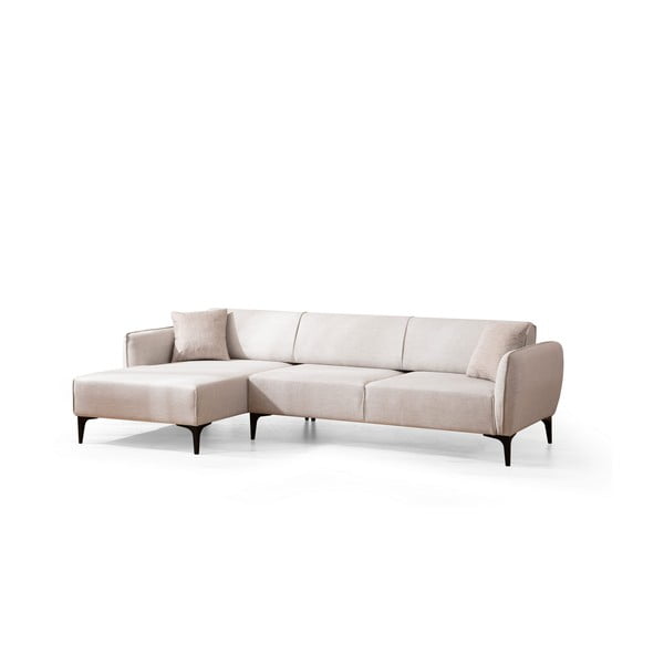 Бял ъглов диван , ляв ъгъл Belissimo – Balcab Home