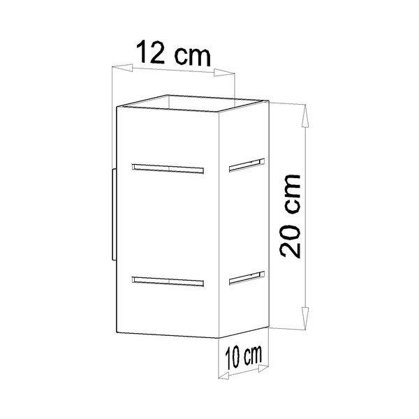 Сива стенна лампа Torre - Sollux-image-2