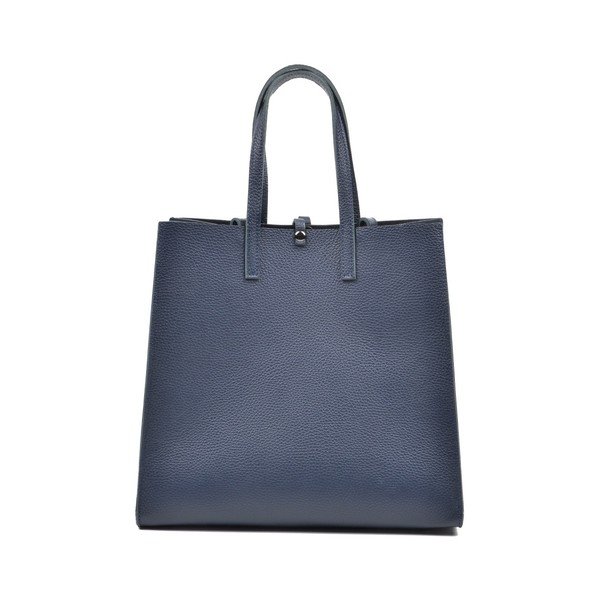 Тъмносиня кожена чанта Mangotti Vera - Mangotti Bags-image-2