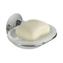 Бяла пластмасова сапунерка без пробиване Turbo-Loc – Wenko