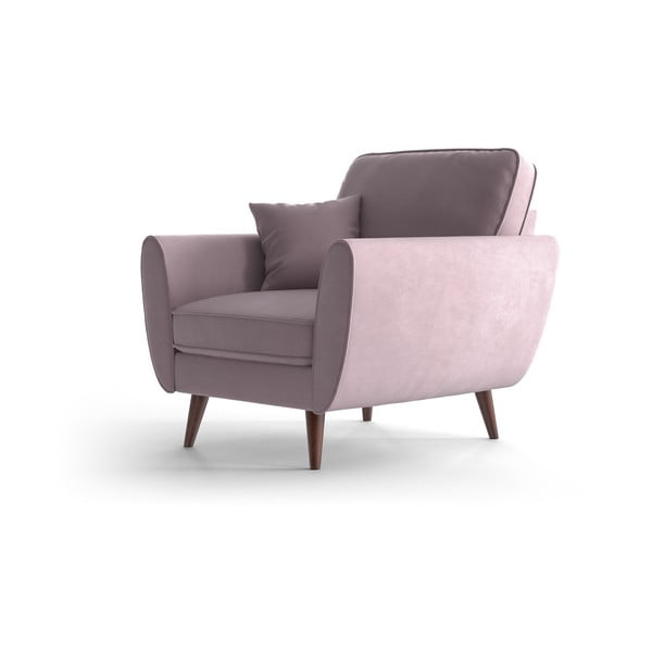 Светло розово кадифено кресло Auteuil - My Pop Design