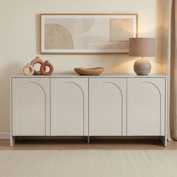 Кремав скрин 180x80x45 cm Arlen  – Kalune Design-image-1