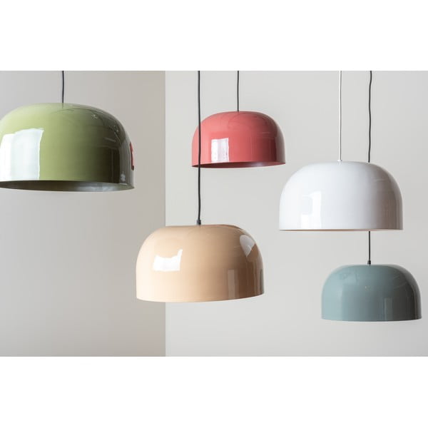 Бяло висящо осветително тяло с метален абажур ø 40 cm Dome – Leitmotiv-image-2