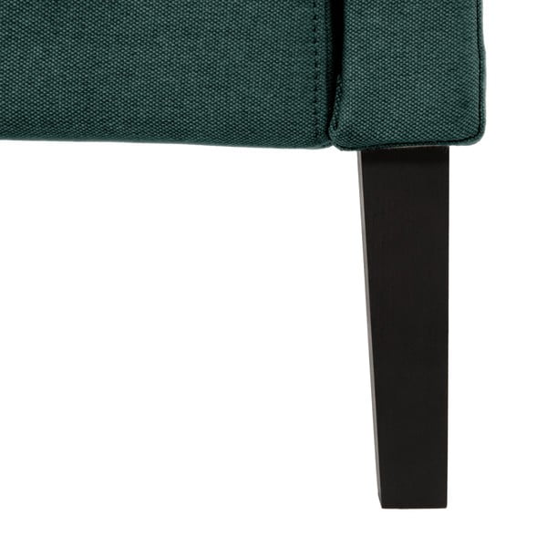 Petrolejově zelená postel s černými nohami Vivonita Windsor, 160 x 200 cm-image-1