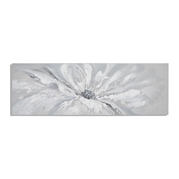 Ръчно рисувана картина с цветен мотив White Blossom, 150 x 50 cm - Mauro Ferretti