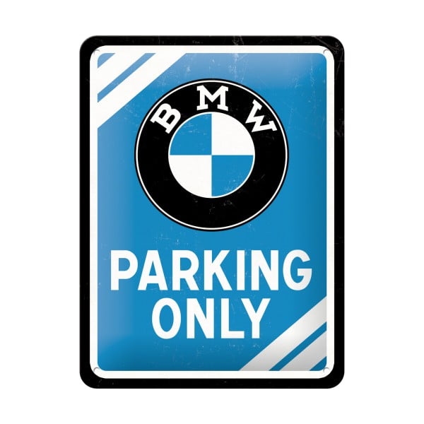 Декоративен знак за стена BMW Parking Only - Postershop