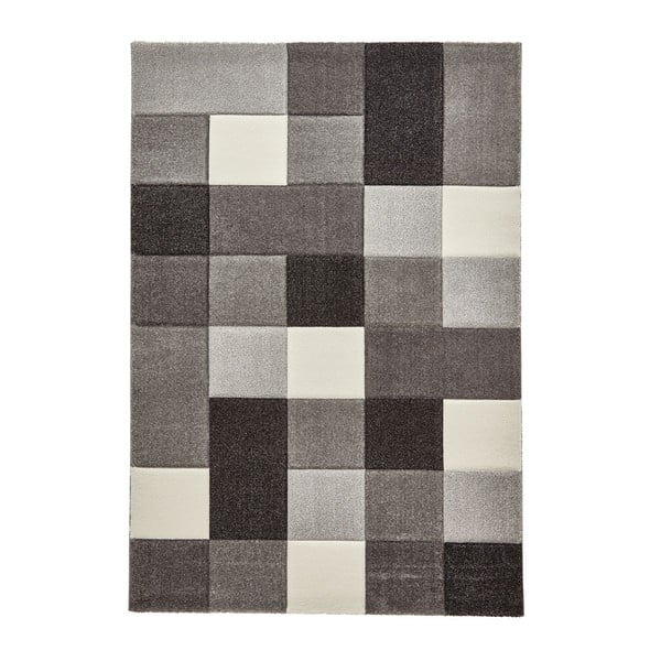 Сив и бял килим Бруклин, 160 x 220 cm - Think Rugs