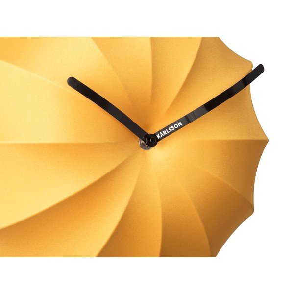Жълт стенен часовник , ø 40 cm Stretch - Karlsson-image-3