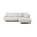 Бежов сгъваем ъглов диван от рипсено кадифе (десен ъгъл) Tori – Bonami Selection