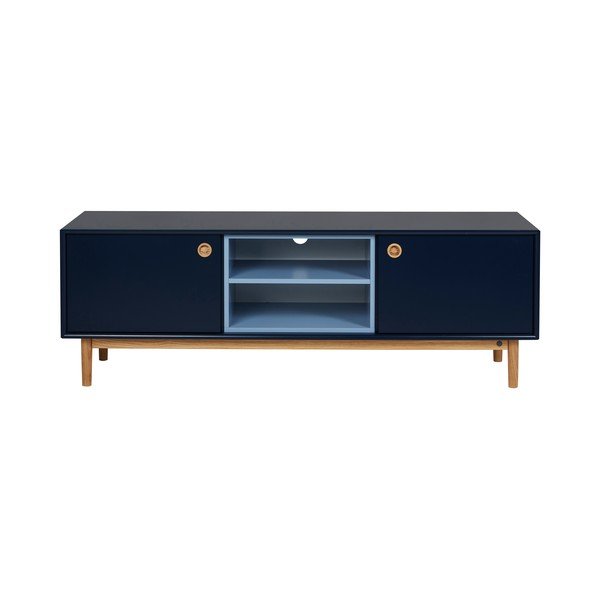 Тъмносиня телевизионна масичка 170x57 cm Color Box - Tom Tailor