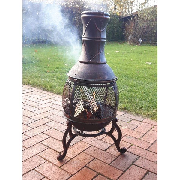 От излято желязо камина ø 50 cm – Garden Pleasure-image-1