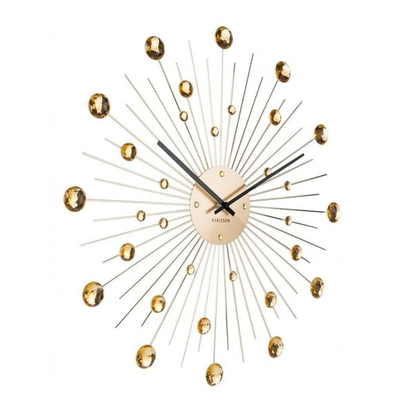 Стенен часовник от златни кристали Sunburst - Karlsson-image-1