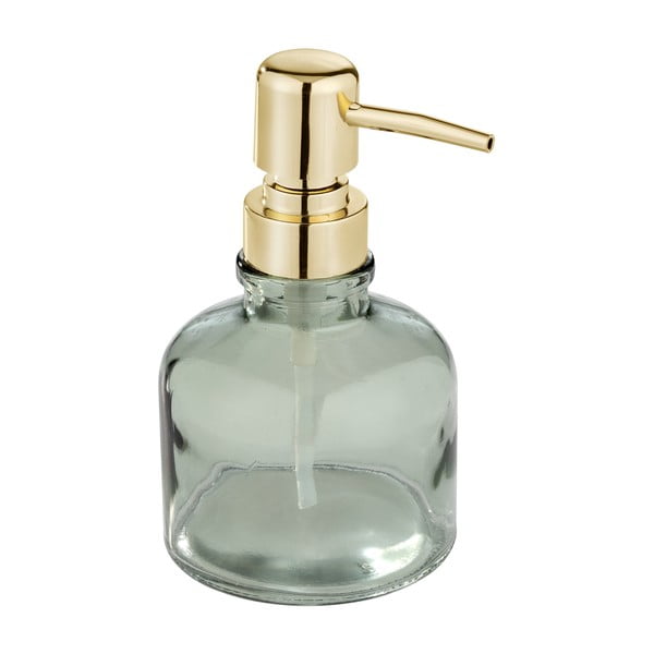 Стъклен диспенсер за сапун в цвят мента 200 ml Atessa – Wenko-image-3