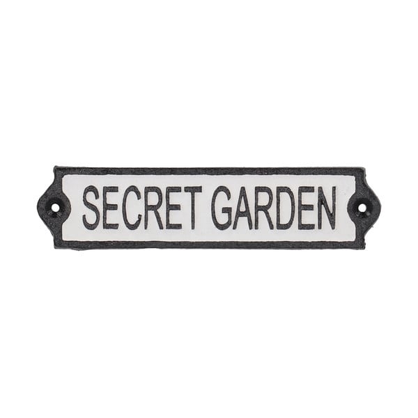 Знак от излято желязо 21x5 cm Secret Garden – Esschert Design