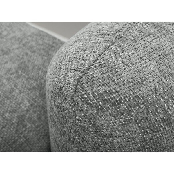 Сив шенилов разтегателен ъглов диван с място за съхранение (ляв ъгъл) Mele – Makamii-image-4