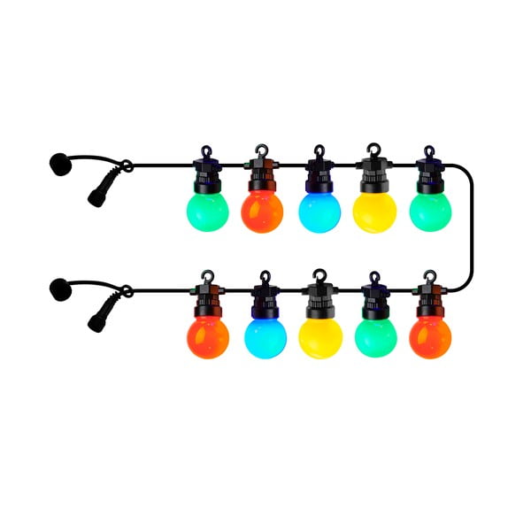 Удължител на светлинната верига с 10 броя крушки, дължина 300 cm Lucas Multi – Sirius