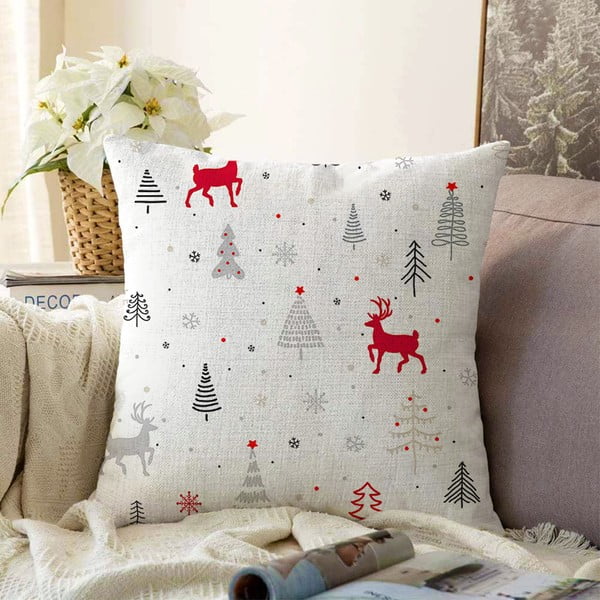 Коледна калъфка за възглавница от шенил Nordic Christmas, 55 x 55 cm - Minimalist Cushion Covers
