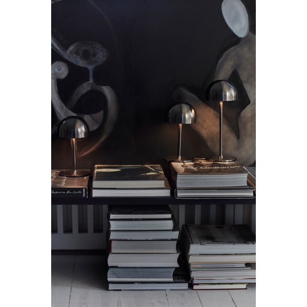 Тъмносива LED настолна лампа с дистанционно управление с метален абажур (височина 30 cm) Tim – Sirius-image-4