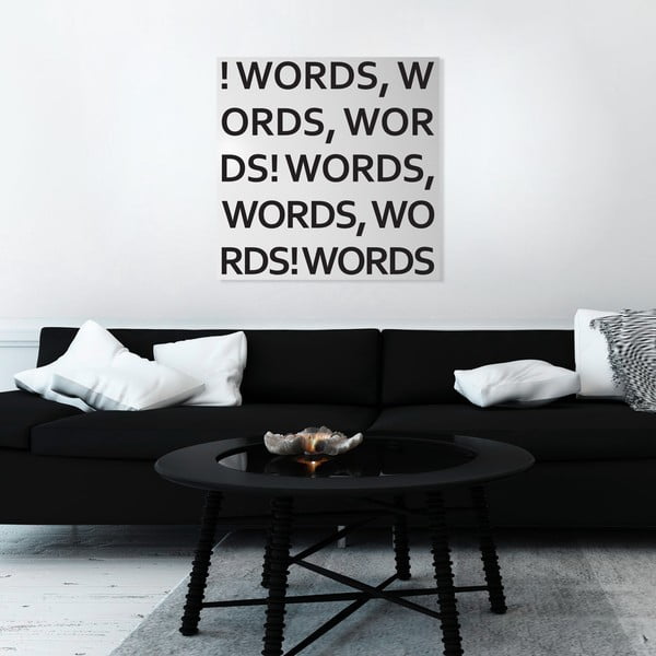 Magnetická tabule dESIGNoBJECT.it Words, 50 x 50 cm -image-1